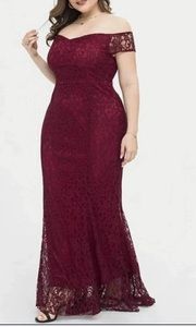Women’s lace evening dress